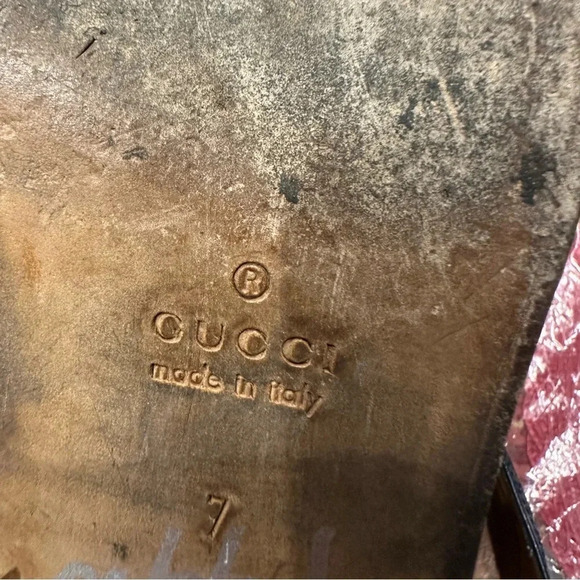 Gucci AUTHENTIC mens green shoes size 7 - Picture 11 of 11